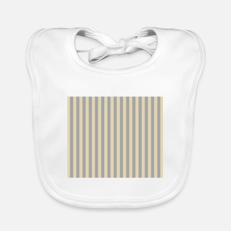 Sprites Beige Grau Baby Bio-Lätzchen