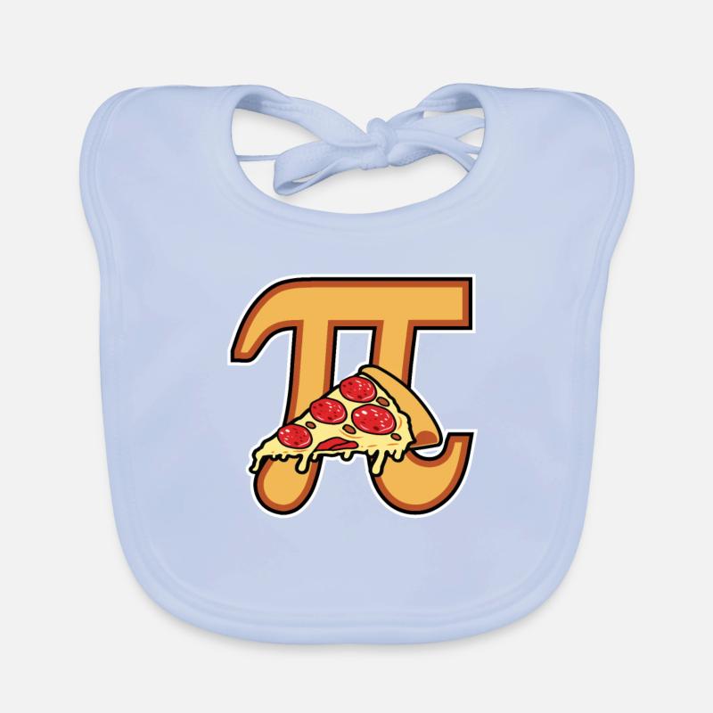 Pizza Pi maths Bavoir bio Bébé