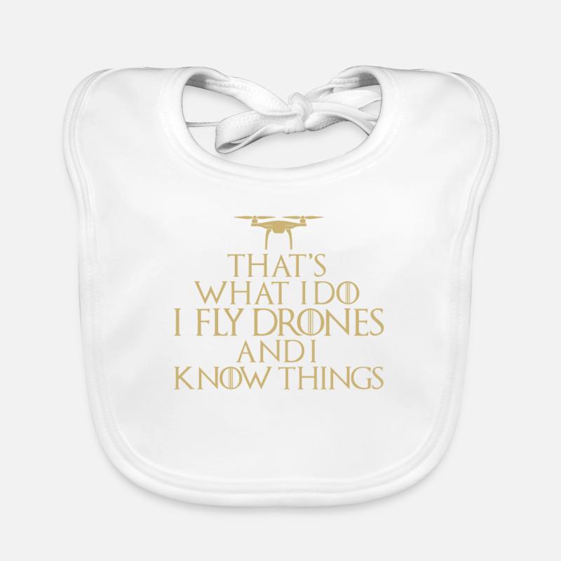 Drones - Drone pilot Organic Baby Bibs