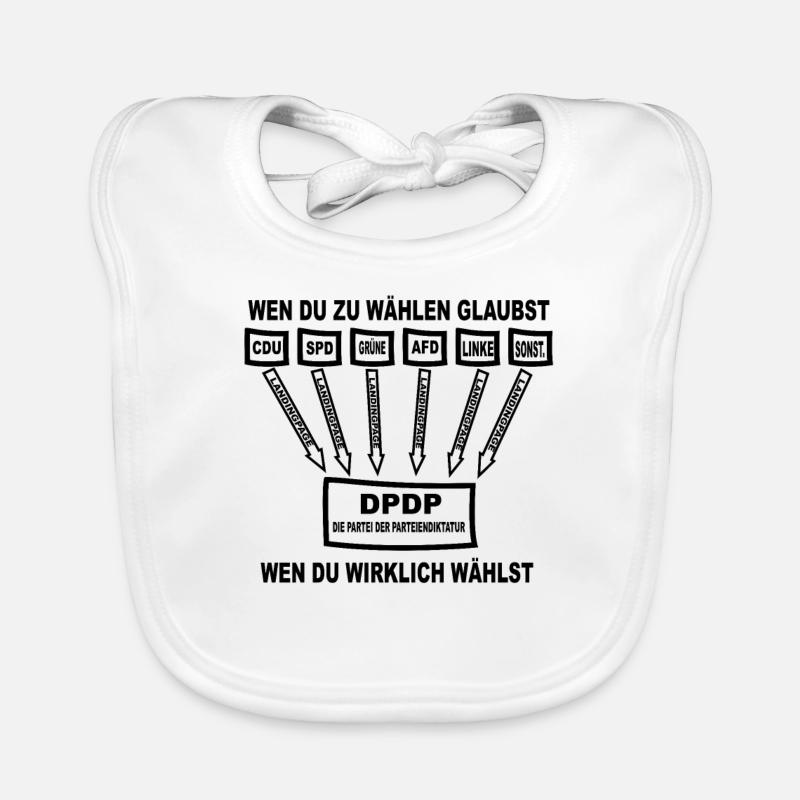 Wählen oder nicht wählen Politik Baby Bio-Lätzchen