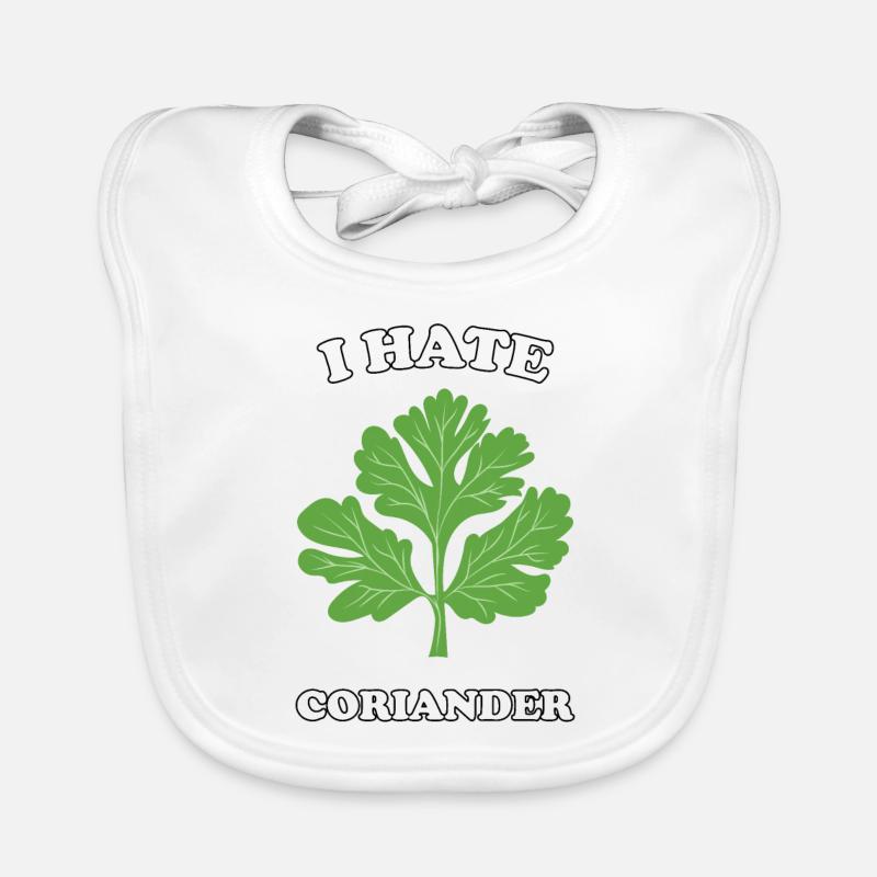 I Hate Coriander - Ich hasse Koriander Baby Bio-Lätzchen