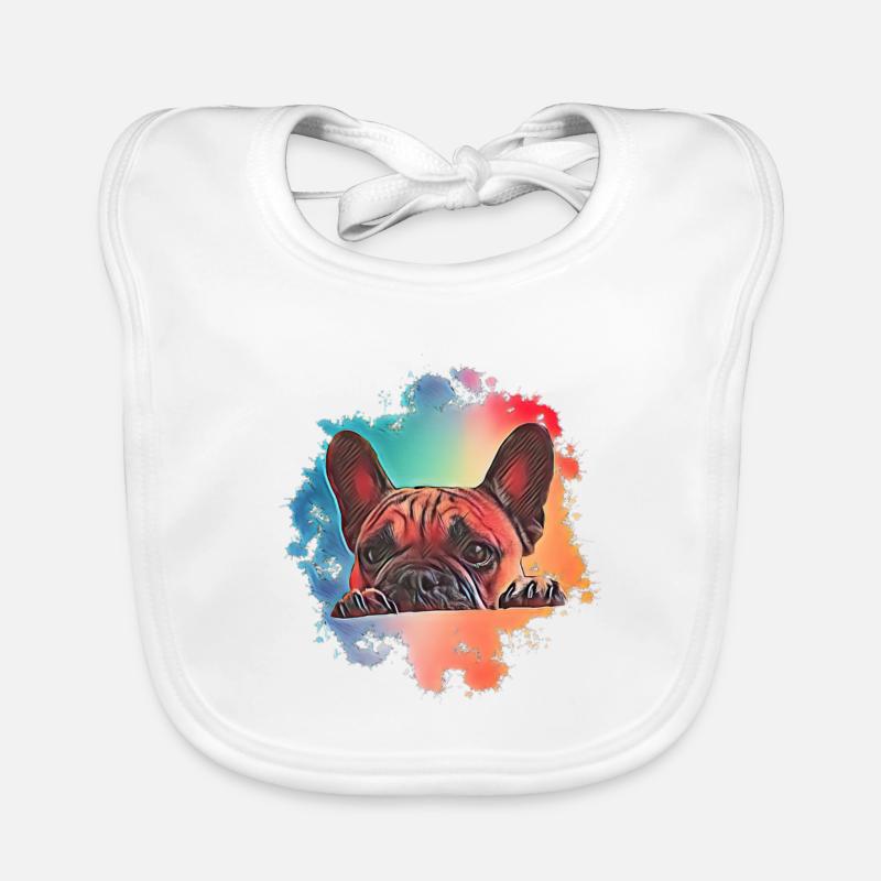 Bouledogue français Bavoir bio Bébé