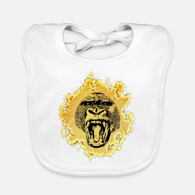 Singe Bavoir bio Bébé