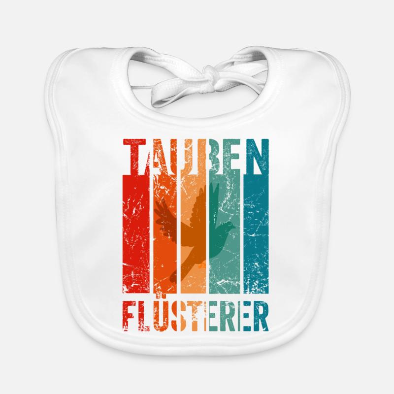 Tauben Flüsterer Baby Bio-Lätzchen