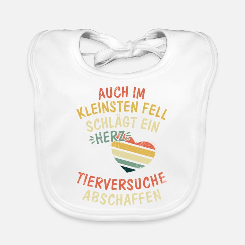 auch im kleinsten Fell schlägt ein Herz Baby Bio-Lätzchen