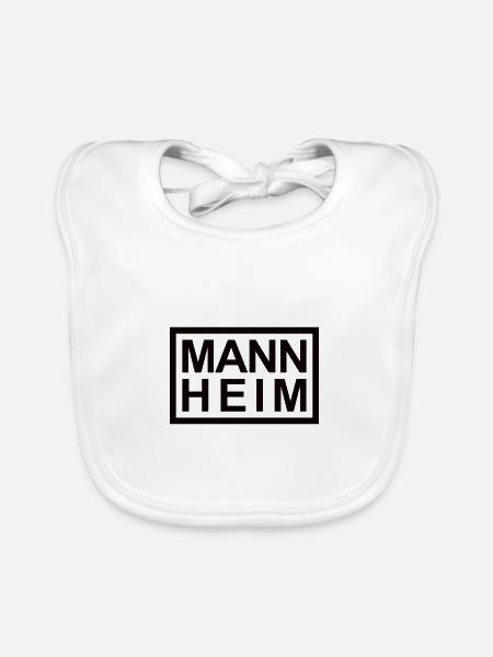 Mannheim - Baby Bio-Lätzchen - Weiß - Vorne