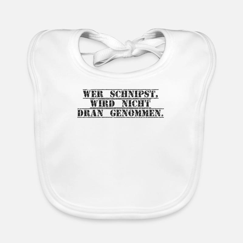 Lehrer - Wer schnipst wird nicht dran genommen Baby Bio-Lätzchen