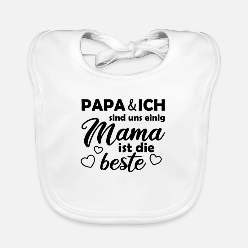 Muttertag Mama ist die Beste Mutter Baby Bio-Lätzchen