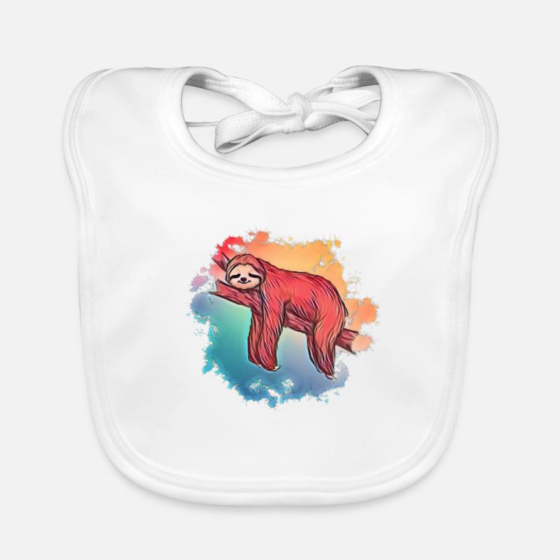 sloth Organic Baby Bibs