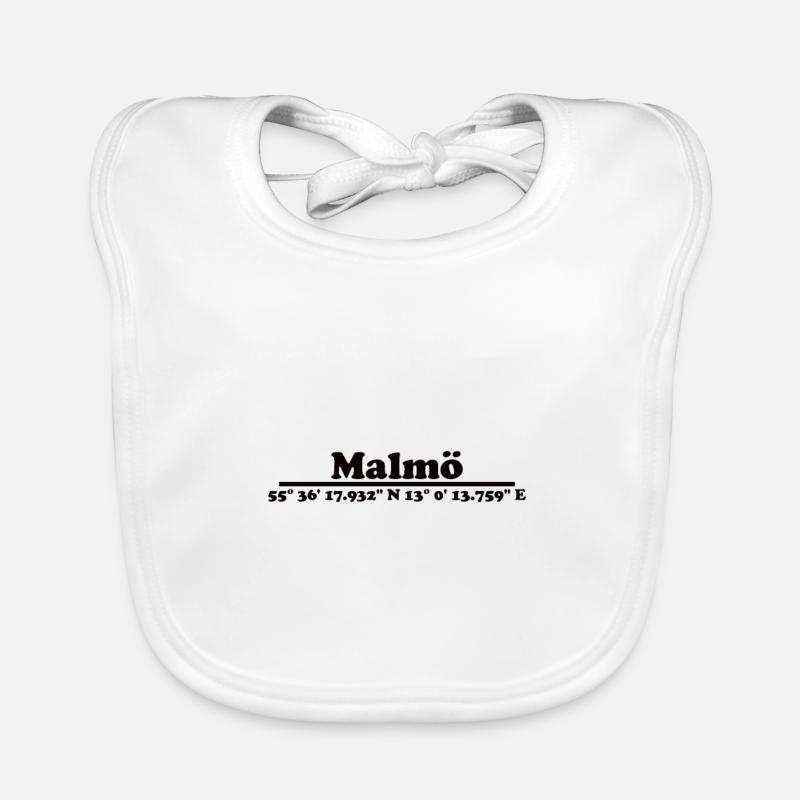 Malmö Coordinates Organic Baby Bibs