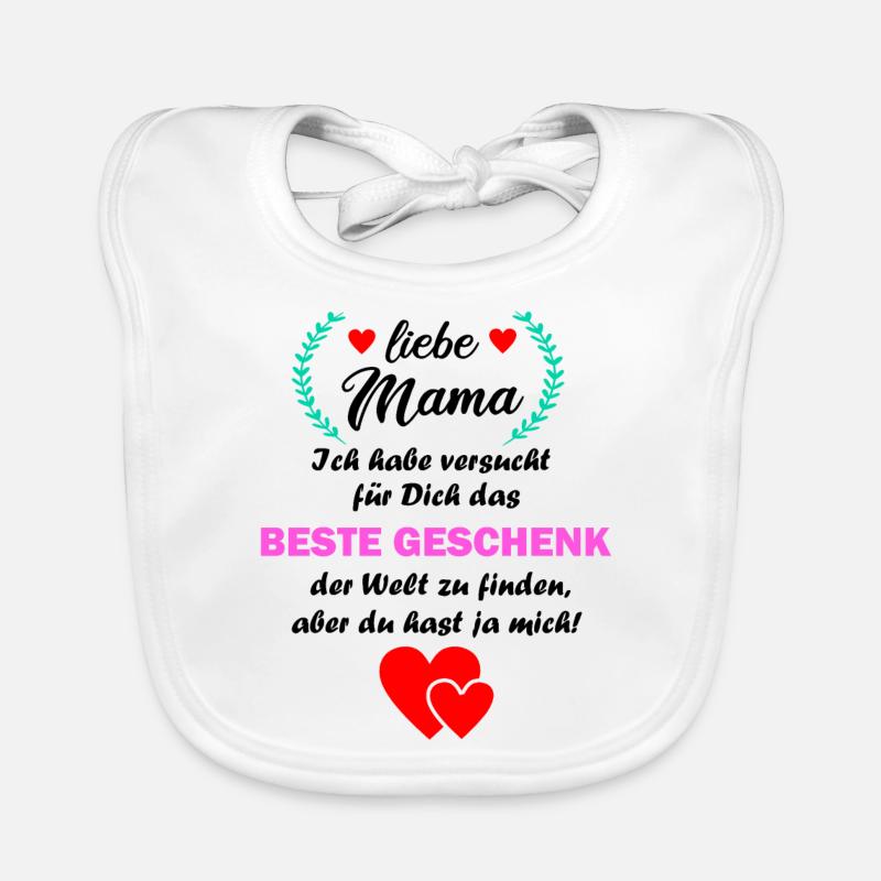 Mama lustig witzig Mutter Geburtstag Geschenk Baby Bio-Lätzchen
