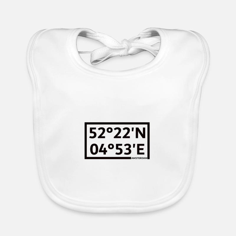 Amsterdam Coordinates Organic Baby Bibs