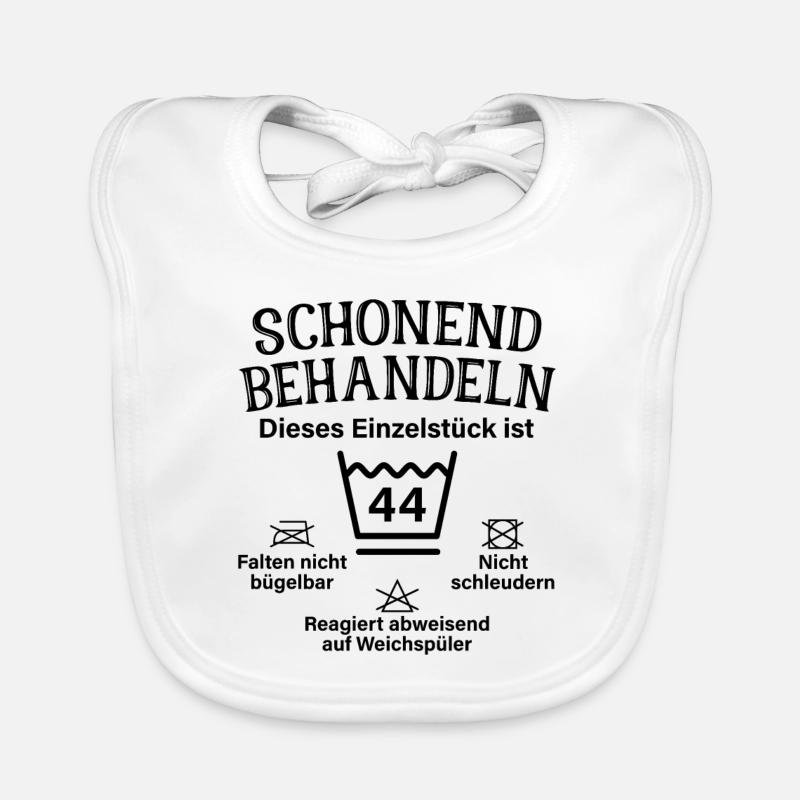 Schonend Behandeln Einzelstück 44. Geburtstag Baby Bio-Lätzchen