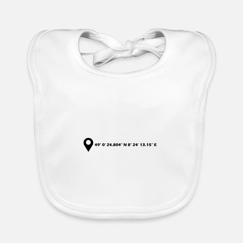Karlsruhe Coordinates Organic Baby Bibs