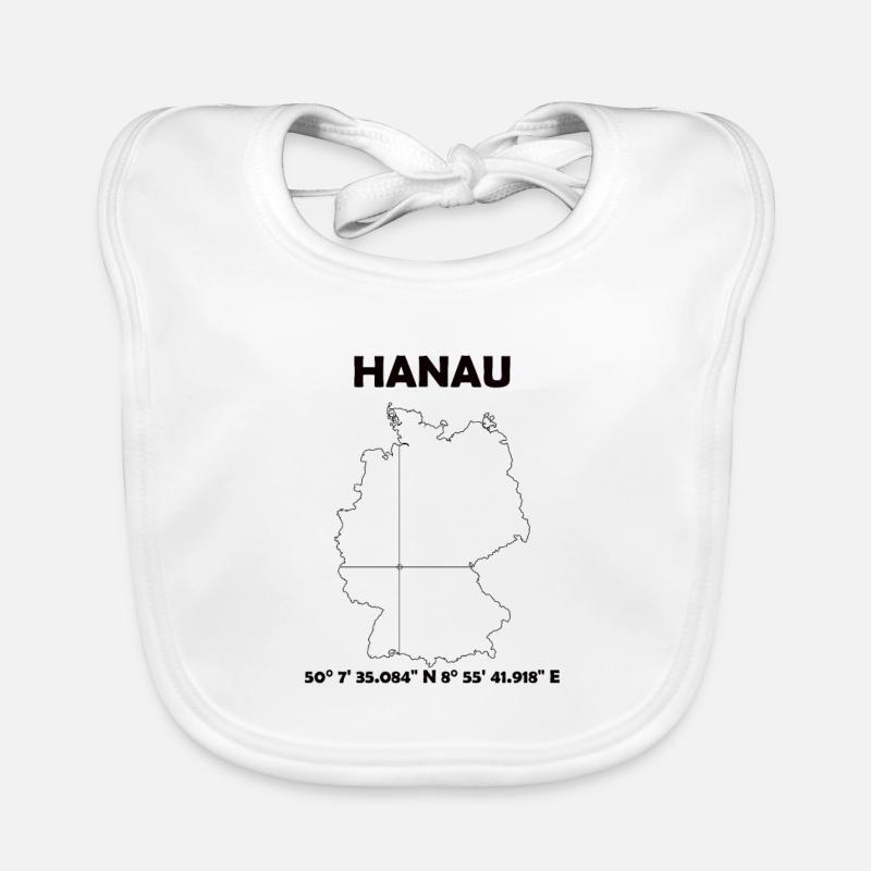Hanau Map Organic Baby Bibs