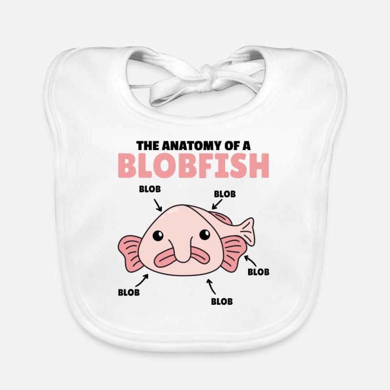 Blobfish Explication Anatomie d’un Blobfish Bavoir bio Bébé