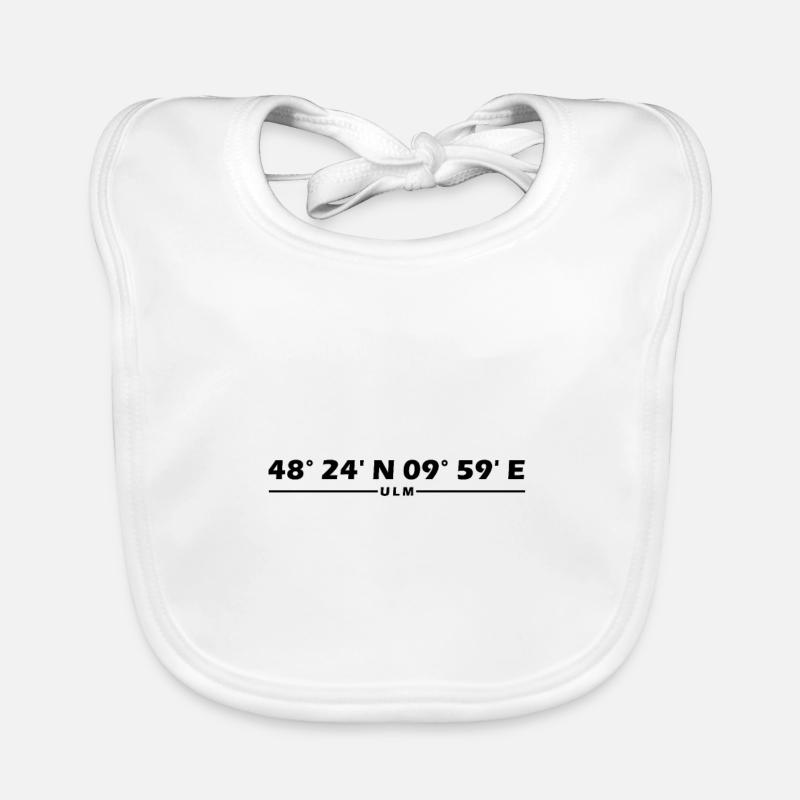 Ulm coordinates Organic Baby Bibs