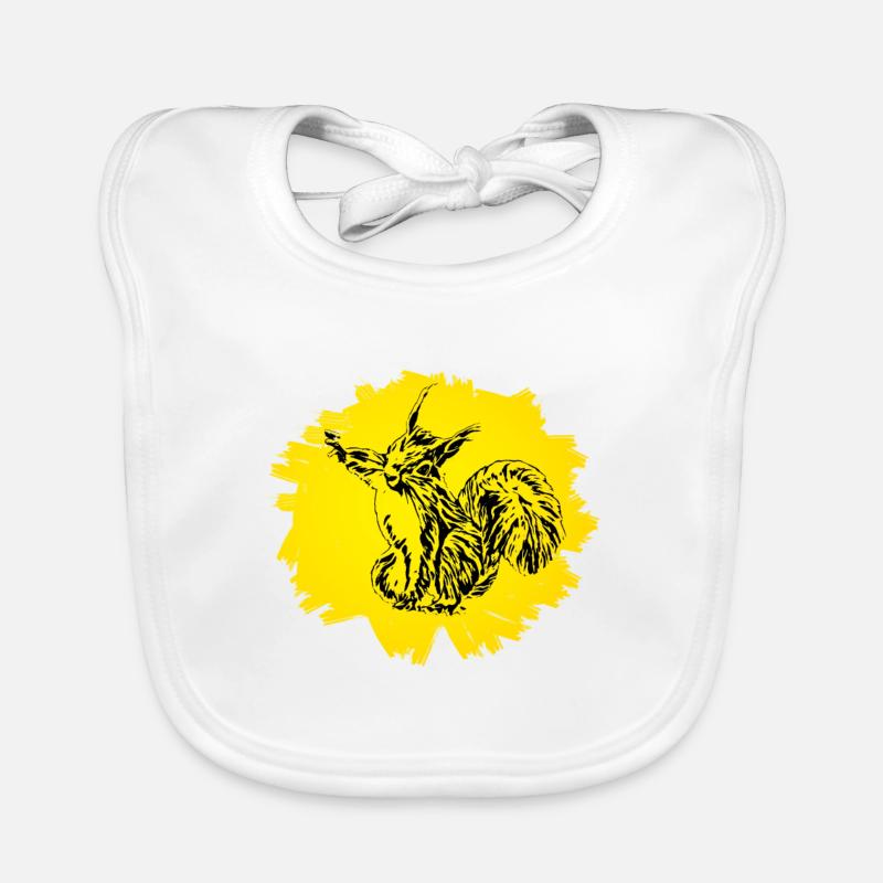 Squirrel Organic Baby Bibs