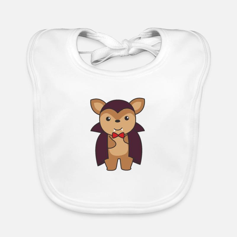 Deer Halloween Cute Devil Vampire Costume Organic Baby Bibs