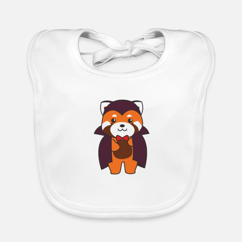 Red Panda Halloween Mignon Devil Vampire Costume Bavoir bio Bébé