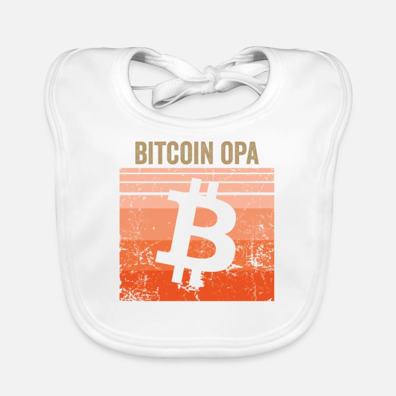 Bitcoin Opa Baby Bio-Lätzchen