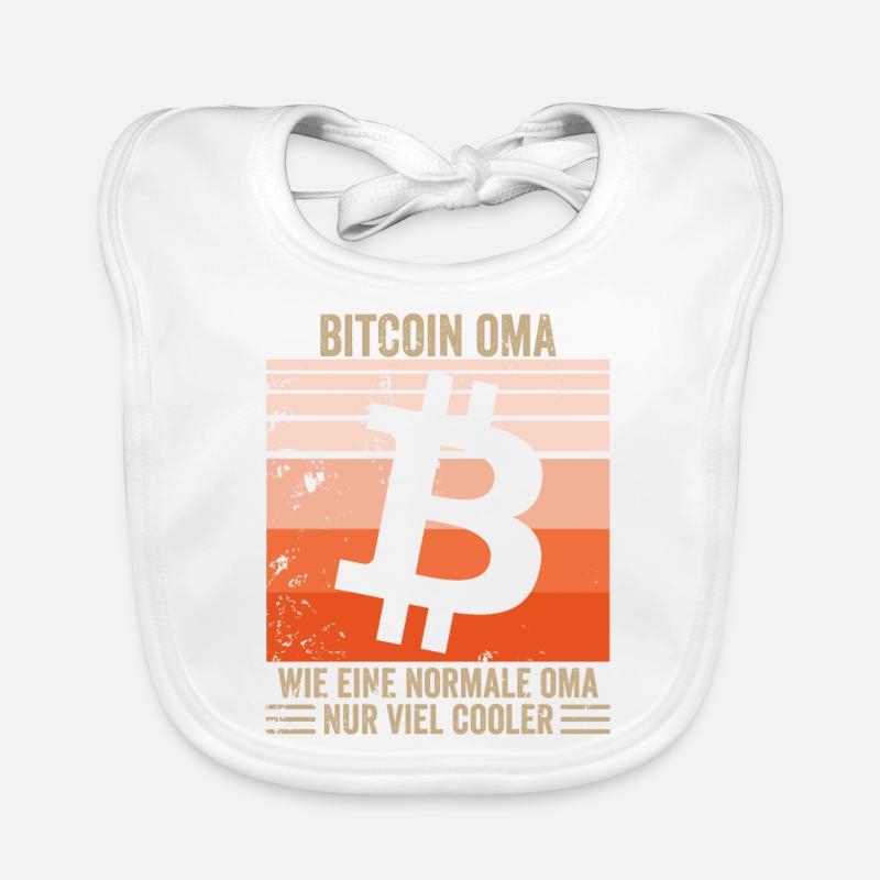 Bitcoin Granny Organic Baby Bibs