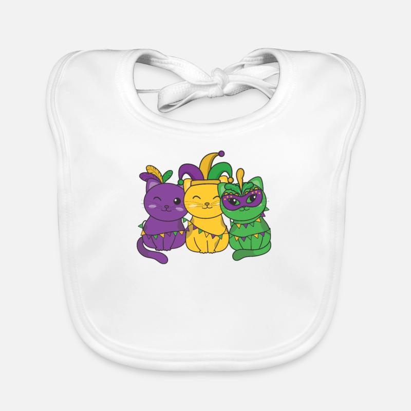 Déguisement de carnaval de chat de Mardi Gras Bavoir bio Bébé