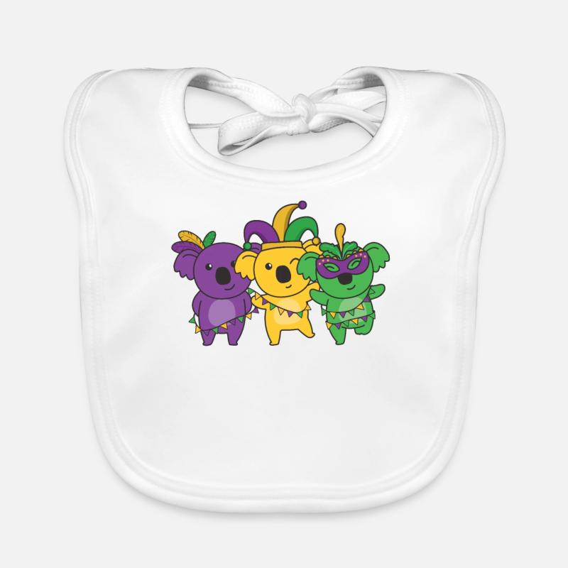 Déguisement de carnaval de Koala de Mardi Gras Bavoir bio Bébé