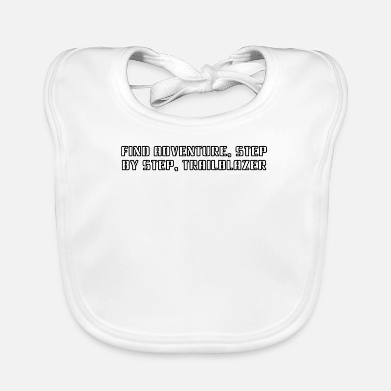 Hiking - Find adventure, step by step, Organic Baby Bibs