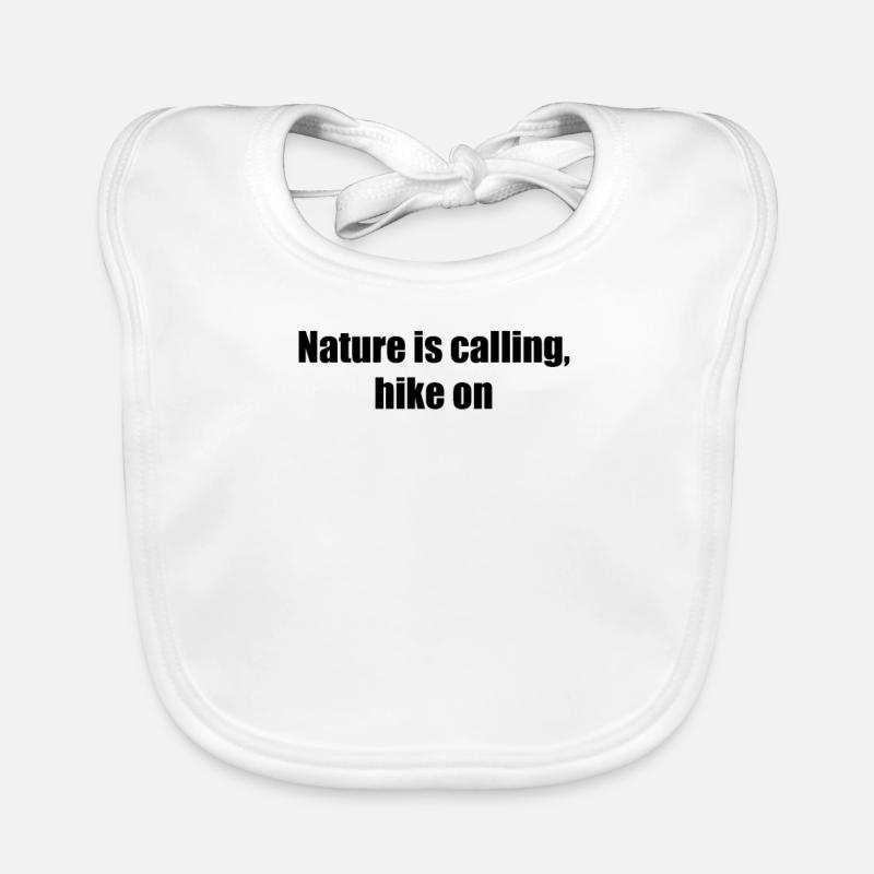 Hiking - Nature is Calling, Hike On Organic Baby Bibs