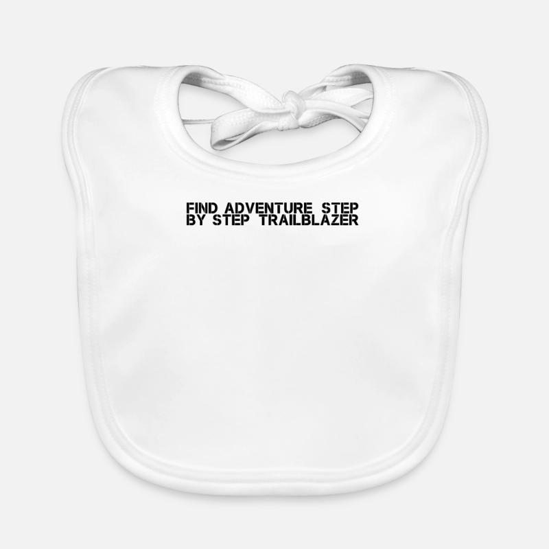 Hiking - Find adventure, step by step, Organic Baby Bibs