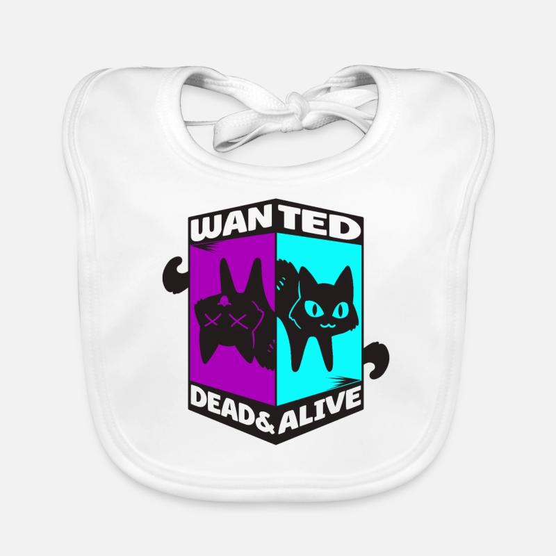 Physique Quantum Nerd Dead Alive Le chat de Schrödinger Bavoir bio Bébé