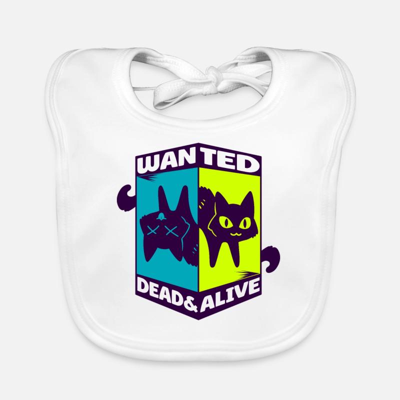 Physique Quantum Nerd Dead Alive Le chat de Schrödinger Bavoir bio Bébé