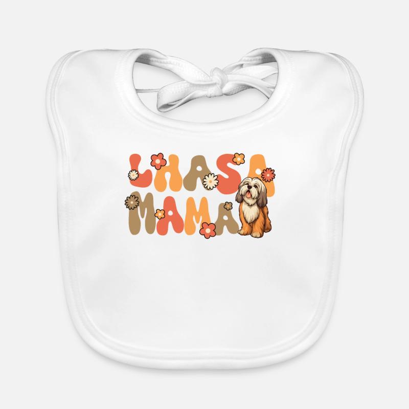 Lhasa Apso Groovy Lhasa Mama Baby Bio-Lätzchen