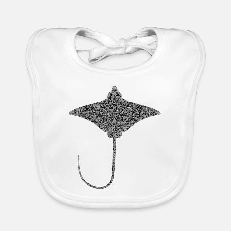 Ray – Flotteur élégant des mers Bavoir bio Bébé