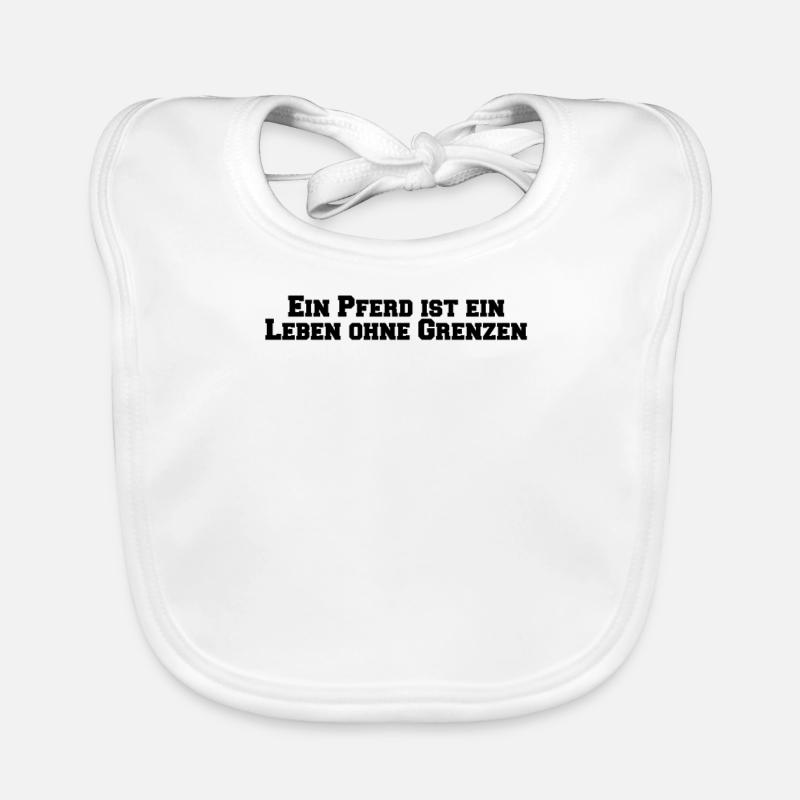 Riding - A horse is a life without limits Organic Baby Bibs