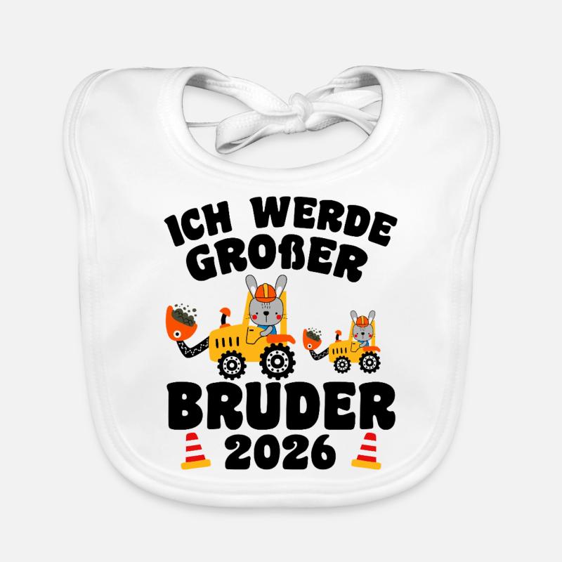 Ich Werde Großer Bruder 2026 Baby Bio-Lätzchen