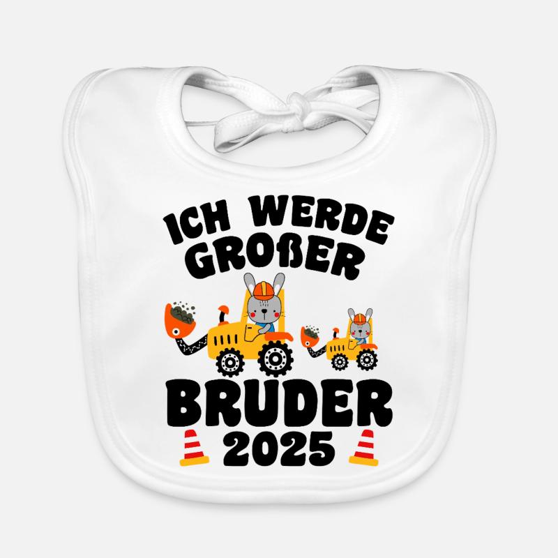 Ich Werde Großer Bruder 2025 Baby Bio-Lätzchen