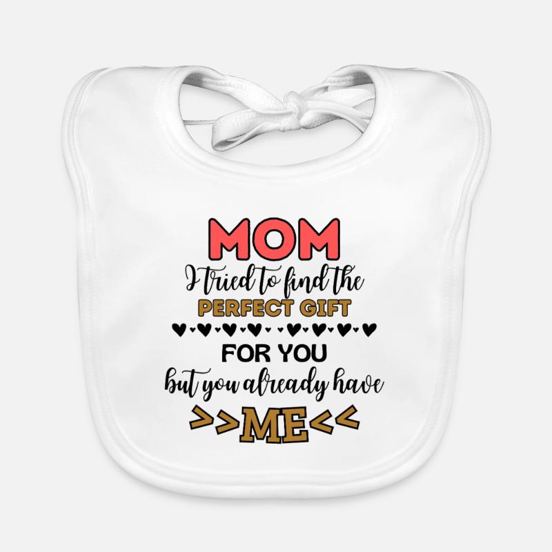 Lustiger Mutter Spruch Muttertag Mama Baby Bio-Lätzchen