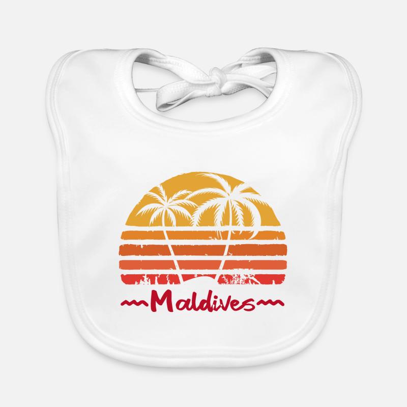 Maldives Vacances Bavoir bio Bébé