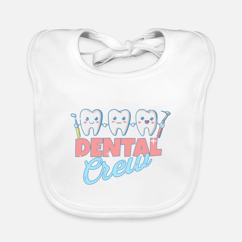 Dentiste Assistant dentaire Pratique Dents I Cadeau Bavoir bio Bébé