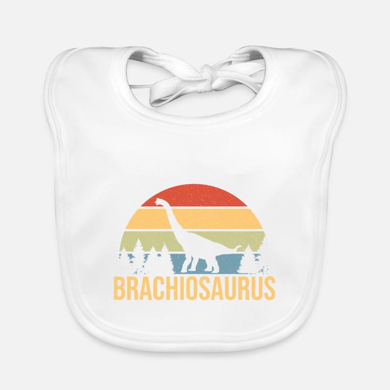 Brachiosaurus Dinosaurier Geschenk Baby Bio-Lätzchen