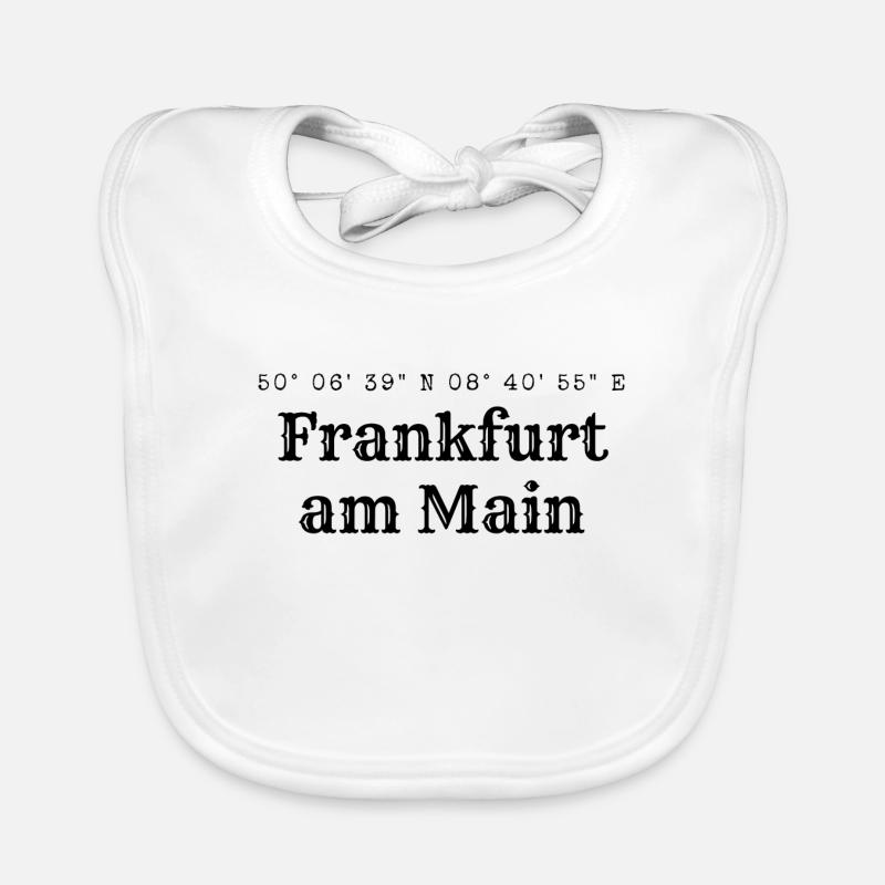 Frankfurt am Main coordinates Organic Baby Bibs