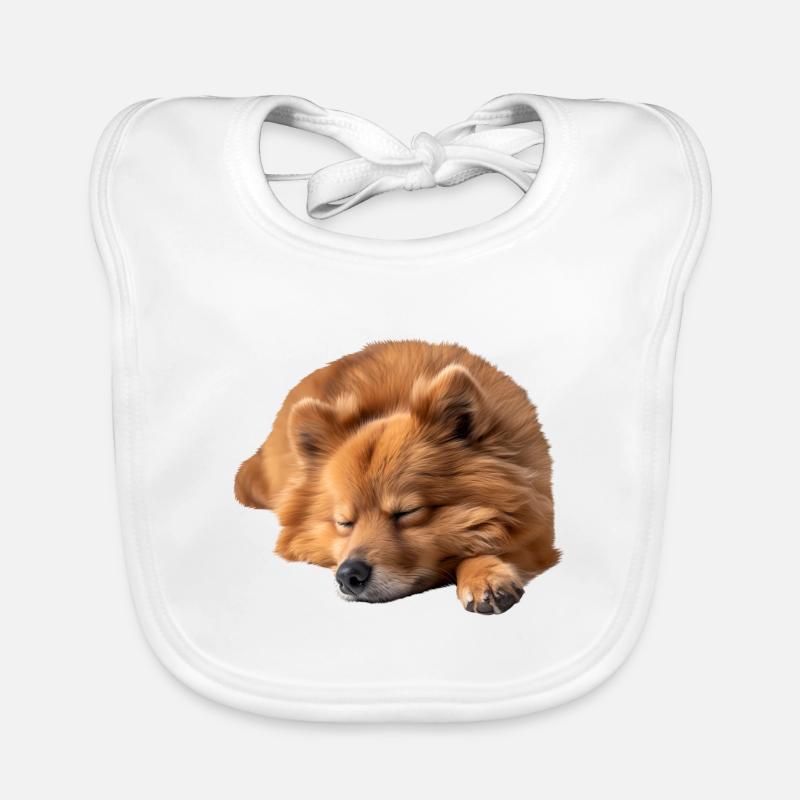 Finnish Spitz Baby Bio-Lätzchen