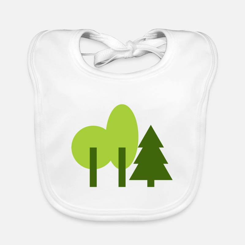 Trees Forest Park Organic Baby Bibs