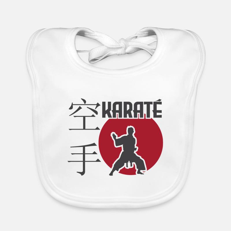 KARATEKA .Karate. Karate Geschenkidee. Karateka Baby Bio-Lätzchen
