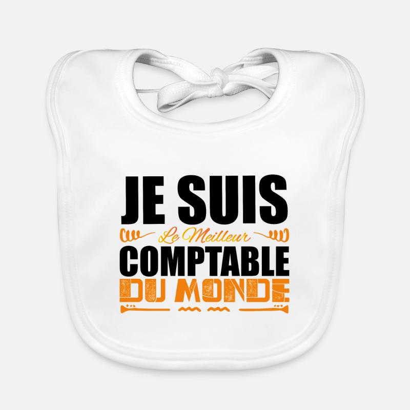 Je Suis Le Meilleur Comptable Du Monde Idée Cadeau Bavoir bio Bébé
