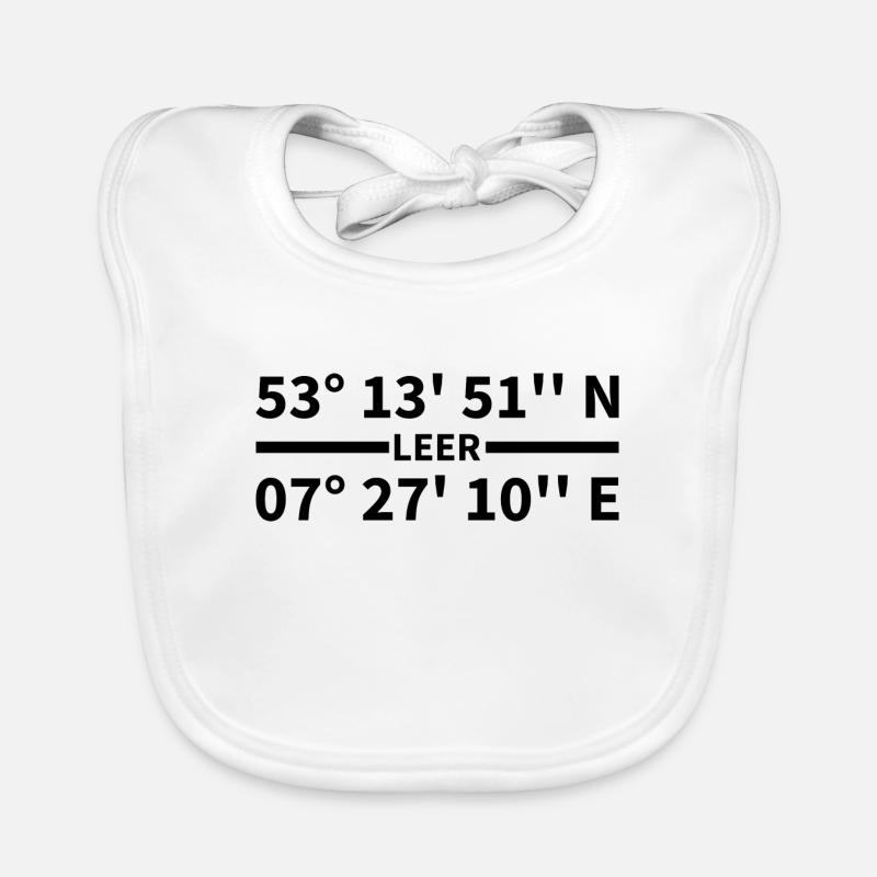 Coordonnées vides Bavoir bio Bébé