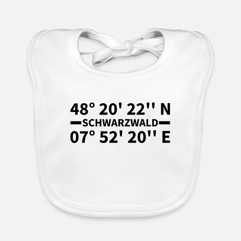Black Forest coordinates Organic Baby Bibs