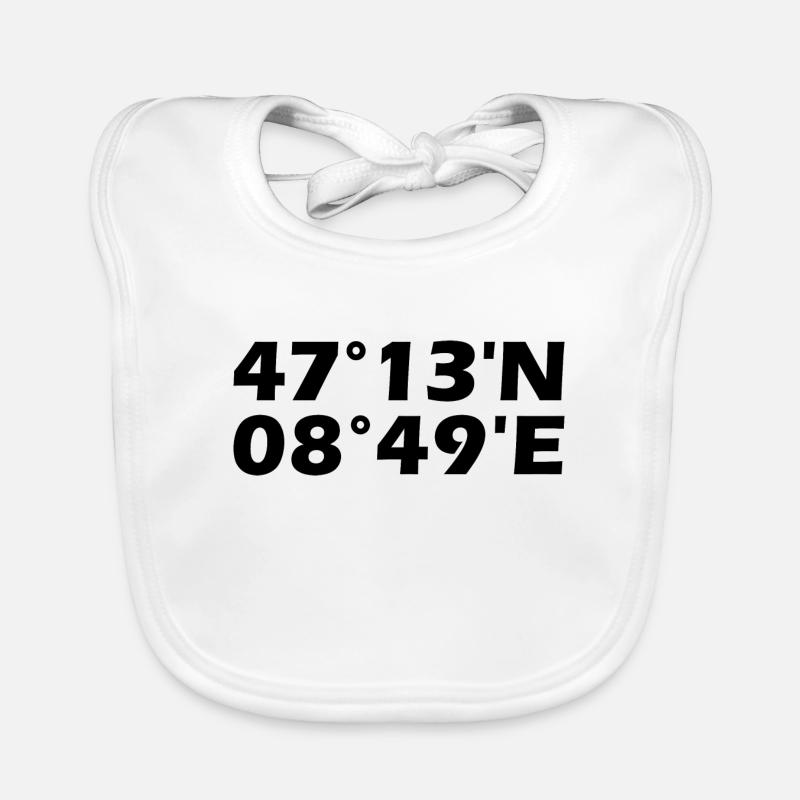 Rapperswil-Jona Coordinates Organic Baby Bibs